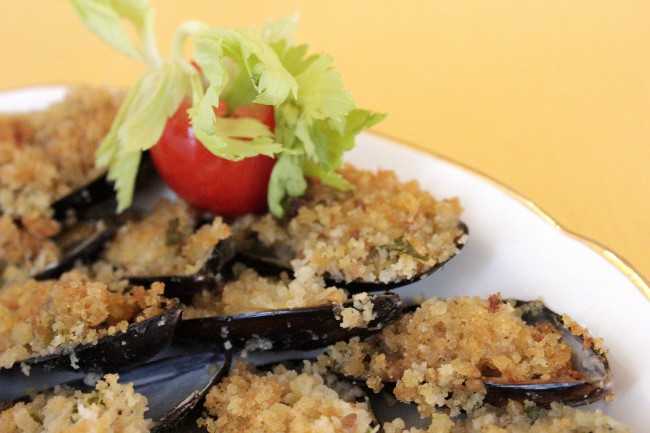 Cozze grigliate ripiene